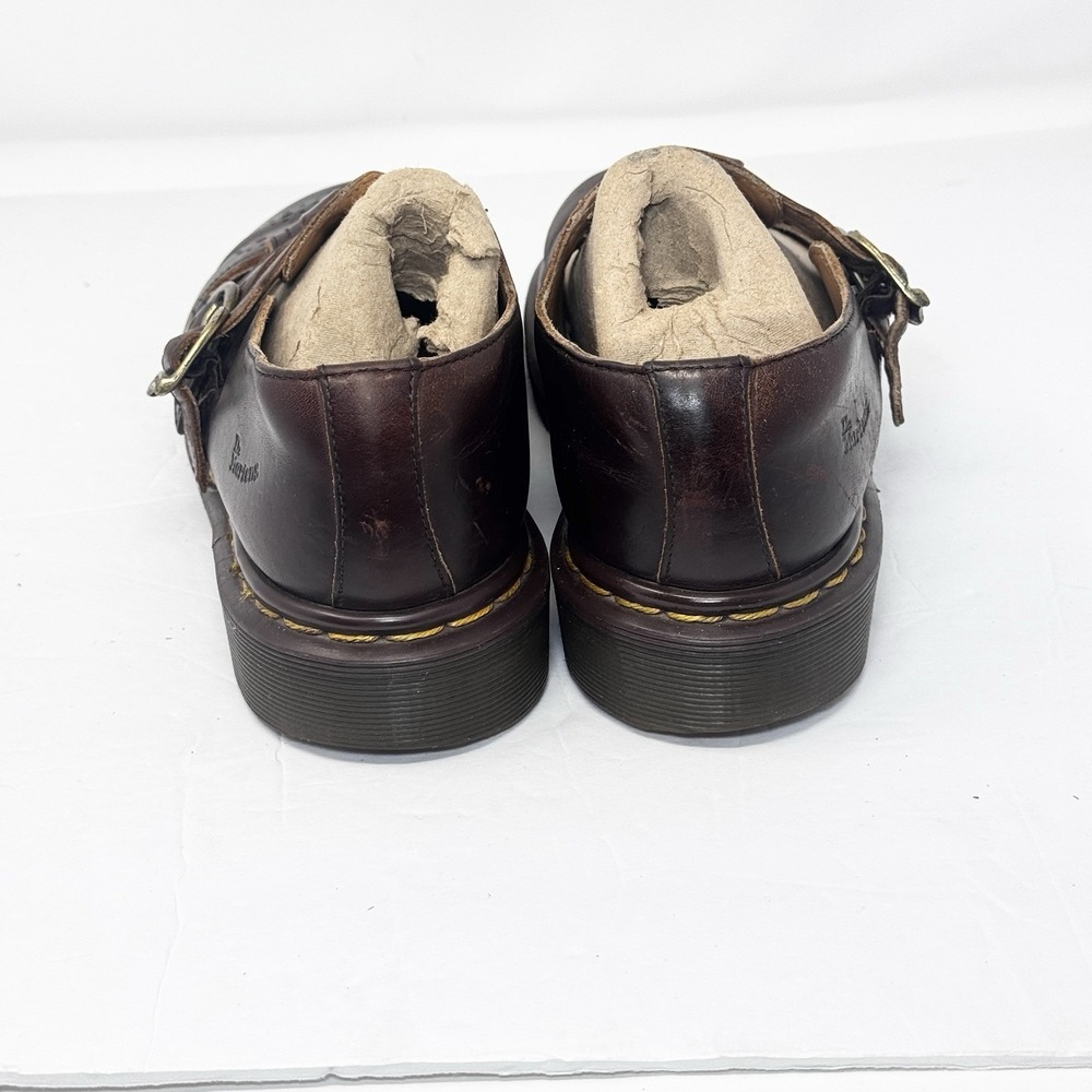 Dr. Martens Brown Leather Mary Janes - Picture 10 of 16